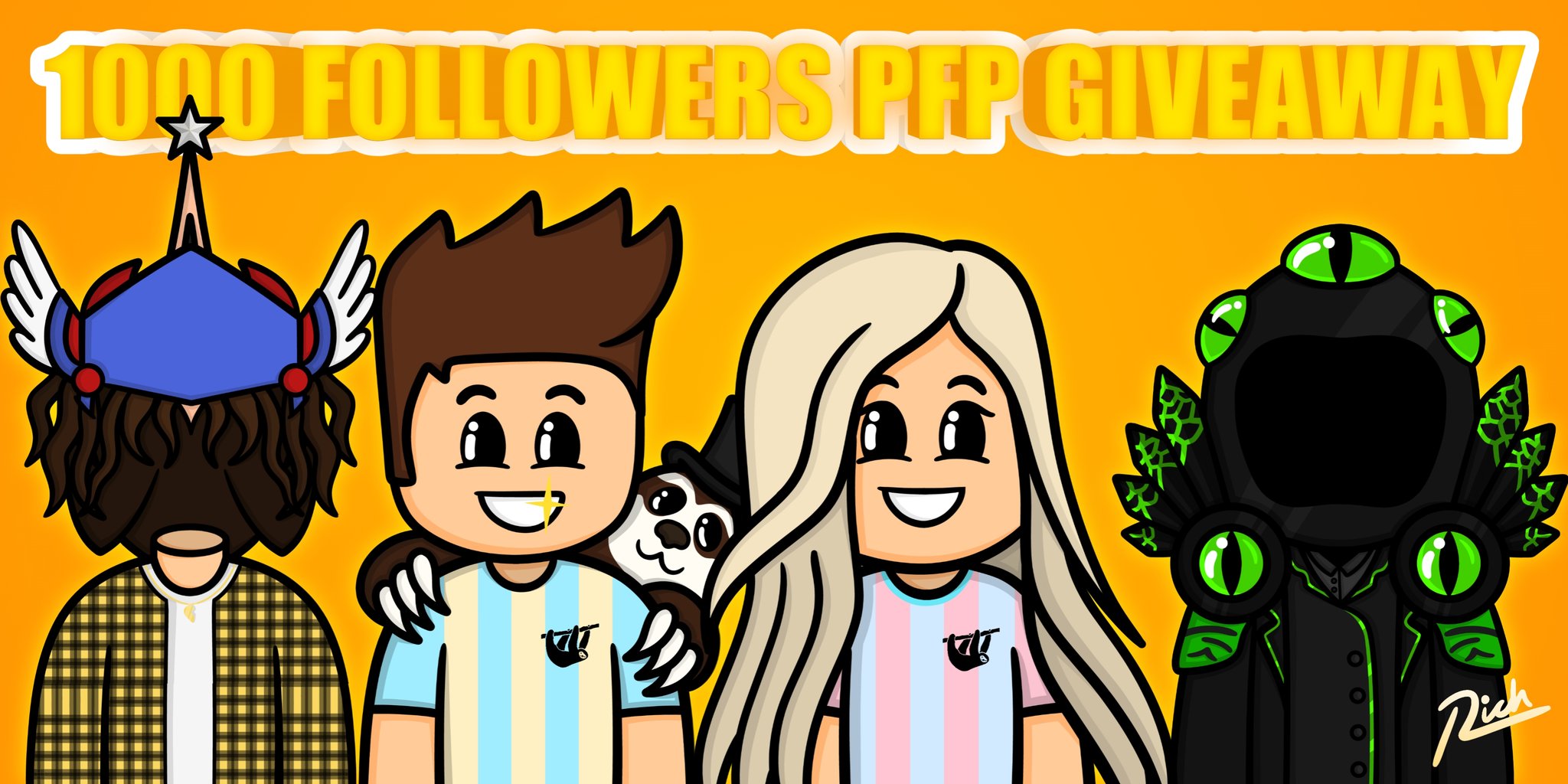 Rich On Twitter 1000 Followers Pfp Giveaway 5th Pfp Giving Away 8 Pfps That Worth 10k Robux 5 More 1 Pfp Per Day This Giveaway Is Only For My Followers To Enter - 1000 followers pfp giveaway what are the spirlas next to the usernames in roblox Rich On Twitter 1000 Followers Pfp Giveaway 5th Pfp Giving Away 8 Pfps That Worth 10k Robux 5 More 1 Pfp Per Day This Giveaway Is Only For My Followers To Enter - what are the spirlas next to the usernames in roblox