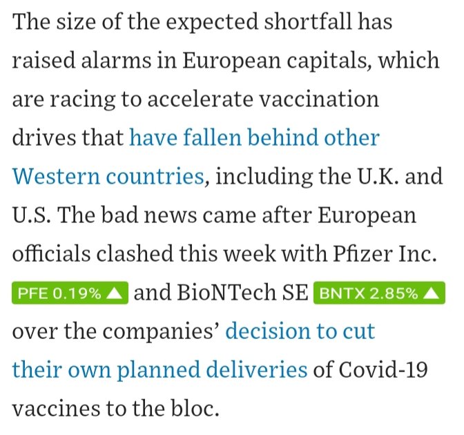 1: The Pfizer/BioNTech "clash" that resulted in less.2: The assessment that a rather inexperienced vaccine player, AZN, would manage to handle eg. scaling issues3: Cheaper is not always better (focus on price often results in bad decisions?) 4: slow internal process