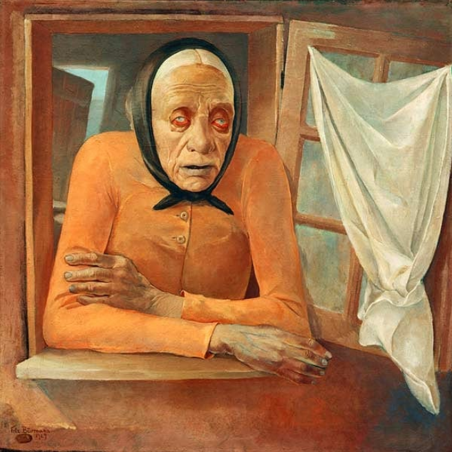 MenschOhneMusil's tweet photo. Fritz Burmann ,Alte Frau am Fenster (Old woman at the window), 1929. https://t.co/CRdTBQ35XL