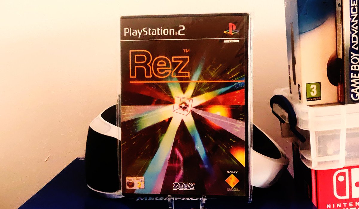 Day 4/100: Rez ( #PS2, 2002)A must play just for the initial experience. I have the VR version but haven't played it yet, so excited to do so though.The rhythm game that inspired 1000 others!  #Playstation2 #100Games100Days