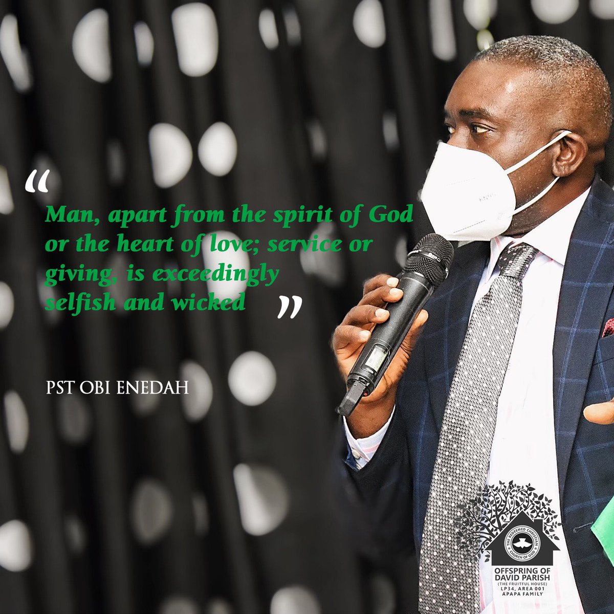 dfruitfulhouse's tweet photo. Good works is about who you are and the fruits you bear. - Pst Obi Enedah
#rccg #ood #offspringofdavid #lekki #happysunday #fruitfulhouse https://t.co/yK0DIUKNNh