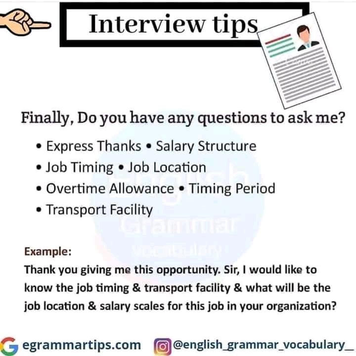 A thread of interview question , answers and tips. Please retweet