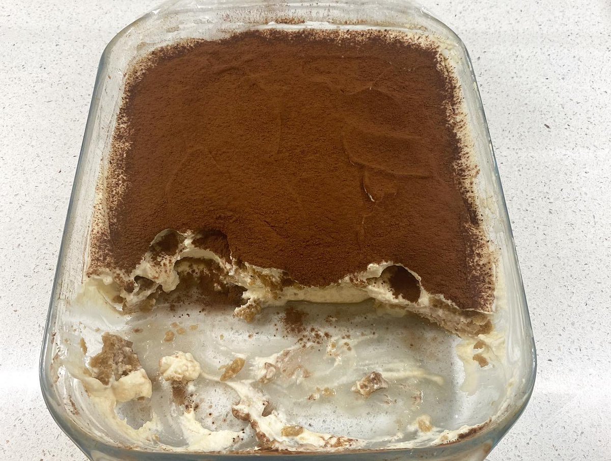 DeanyEatsWorld's tweet photo. My first time making one of my #favourite #desserts #tiramisu. It turned out really well and it was passed on to me by my sister in law who was taught this #recipe by an #italianfamily 

I will be posting a #recipe for this on my @Cookpad_UK soon 🥰😊😋 https://t.co/OJnR7XroLj
