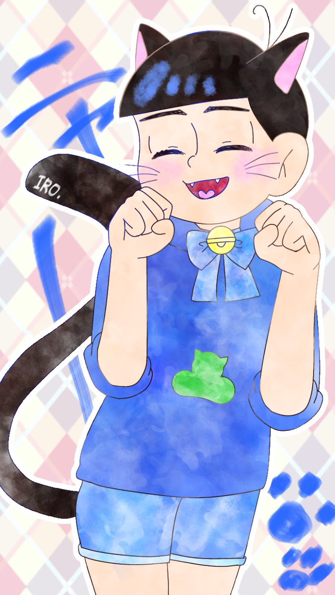 Iro ネコなカラ松 前と確実にデジタル絵成長した ような気がする おそ松さん カラ松 猫松 可愛い Iro ネコなカラ松 前と確実にデジタル絵成長した ような気がする おそ松さん カラ松 猫松 可愛い