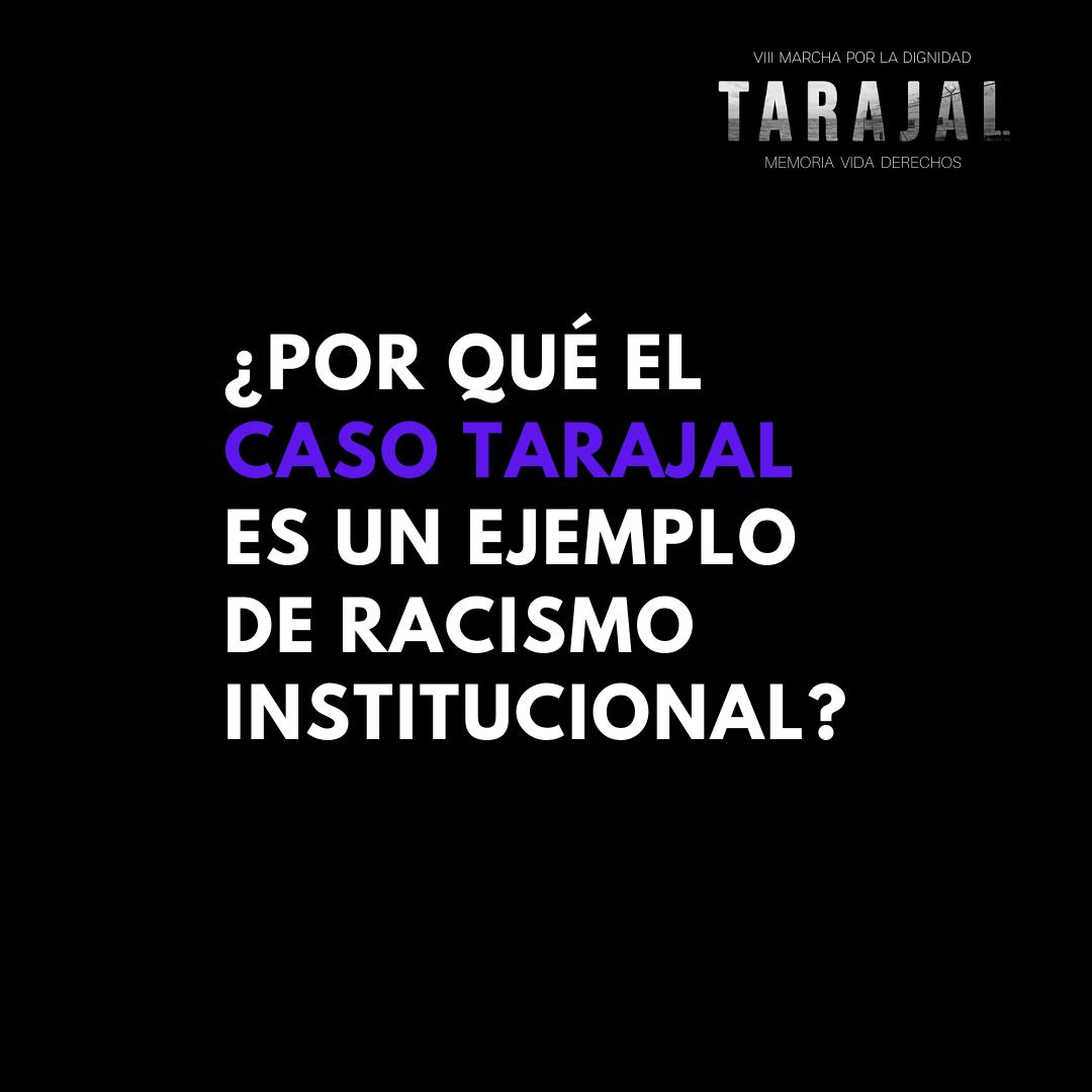 marchatarajal's tweet photo. 📣 ¿Por qué el CASO TARAJAL es un ejemplo de RACISMO INSTITUCIONAL? https://t.co/FYTjgfmtvC