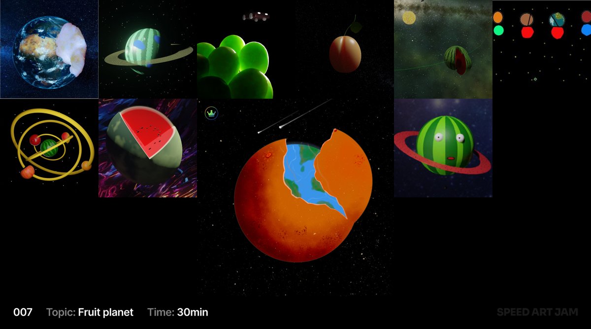 🙈Some pending updates.
BCI Speed art jam 007 collage.