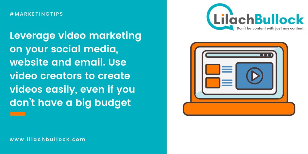 Are you leveraging video on your blog and social media? #VideoMarketing #BloggingTips #MarketingTips lilach.online