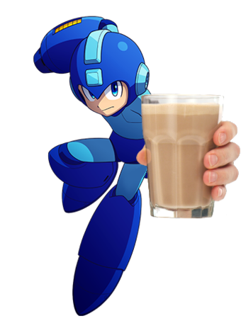 Every Mega Man from each series gives you Choccy Milk (1/2)