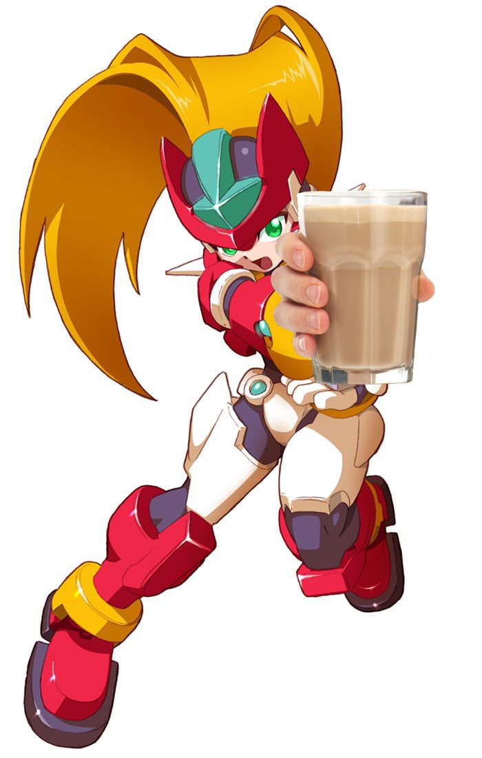 Every Mega Man from each series gives you Choccy Milk (1/2)