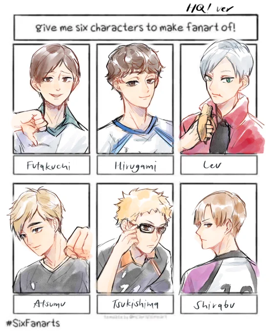 Thanks for joining!!✨✨✨
It turns out more than 6 lol
#SixFanarts https://t.co/T9nKNkb4eW 