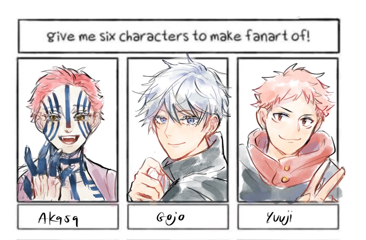 Thanks for joining!!✨✨✨
It turns out more than 6 lol
#SixFanarts https://t.co/T9nKNkb4eW 