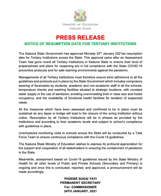 Ministry of Education (@kaduna_moe) on Twitter photo 