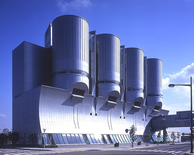 Minatosakai Community Center, Sakaiminato, 1997. One of the last buildings by him which exhibit his intensely evocative compositional ability, before his practice sadly became deeply unfashionable and had to ‘change with the times’