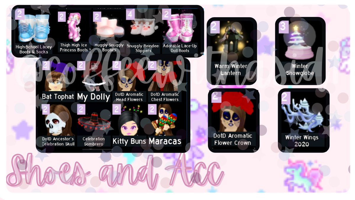 coffeewithasid1's tweet photo. Selling these items for diamonds -w-" Put your offers in the comments #Royalehightrading #royalehightrades #Royalehighselling #Royalehighoffers #diamonds #Sfset #Ddset #CBSset #SEset #Popstarset https://t.co/n43JEkte9K