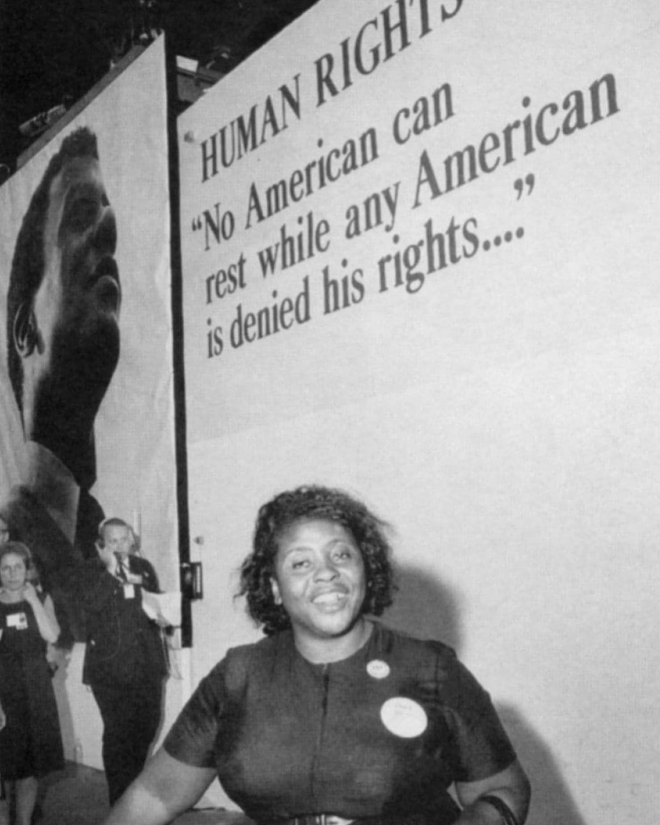 bdcorg's tweet image. As we celebrate Kamala Harris, we thank the Black women who made this possible. 

Today, and forever, we thank voting rights activist Fannie Lou Hamer. “When I liberate myself, I liberate others. If you don’t speak out ain’t nobody going to speak out for you.”