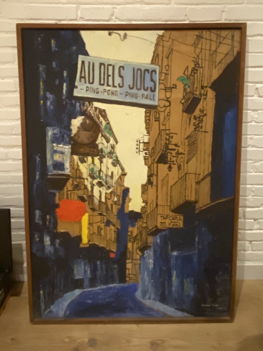 Espremut's tweet photo. Tenim aquest quadre de la Barcelona del '75 i no sabem a quina zona de la ciutat correspon.
Ens pot ajudar en @JoaquimCampa ??

Agraïm RT per si algú ho troba! Twitter, haz tu magia ✨✨ https://t.co/uVtasRNoQ9