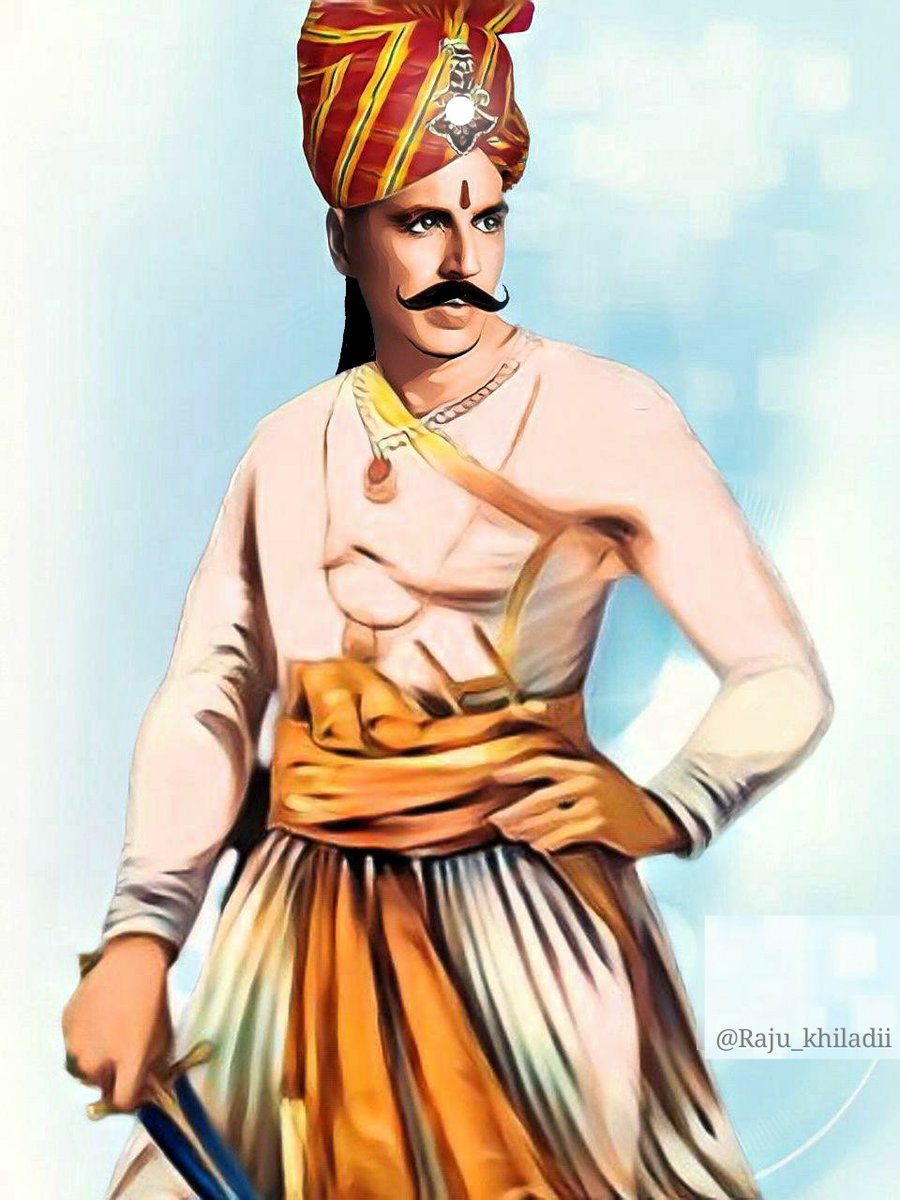 Akkistaan's tweet photo. Fan made artwork of @akshaykumar sir as #PrithvirajChauhan by @Raju_khiladii 

#30YearsOfKHILADIsm https://t.co/8rYtF8aYY0