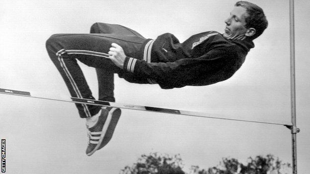 The "Forsbury Flop" back story is wild:• While developing the flop in high school, Forsbury compressed vertebrates because the soft landing pads were not yet standard• Someone described his early attempts of the move as an "airborne seizure" and "world's laziest high jumper"