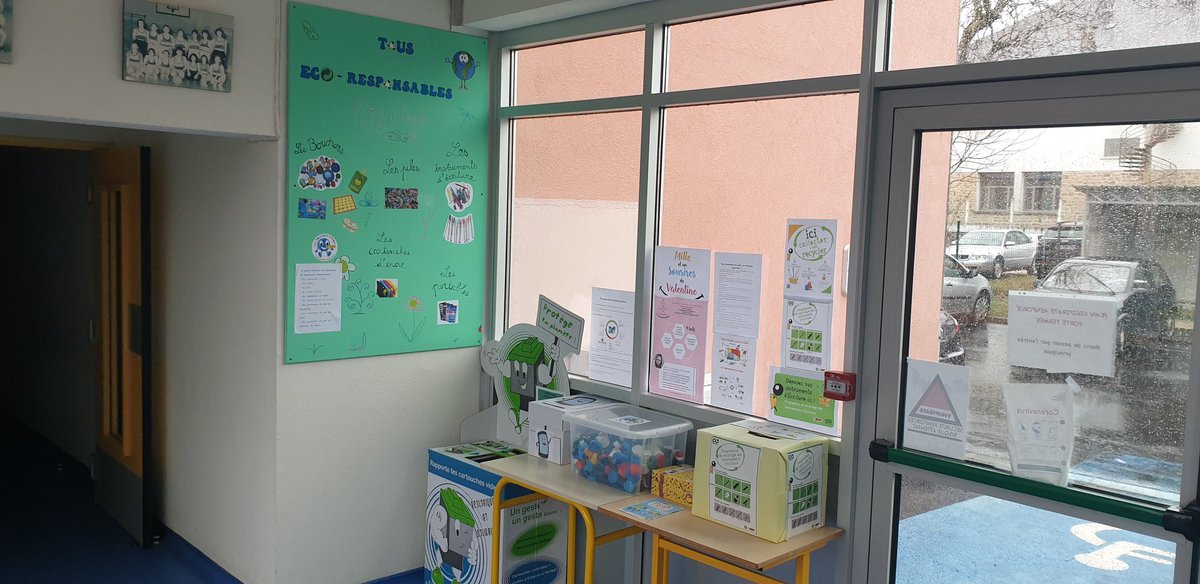 triouzoune's tweet photo. Mise en place d'un #ecopoint au collège @triouzoune  de @aclimoges pour sensibiliser les élèves de l'etablissement aux enjeux environnementaux.
#ecodelegues
#developpementdurable #EDD 
@DSDEN19 @Departement19 https://t.co/JMPiCNkI2g