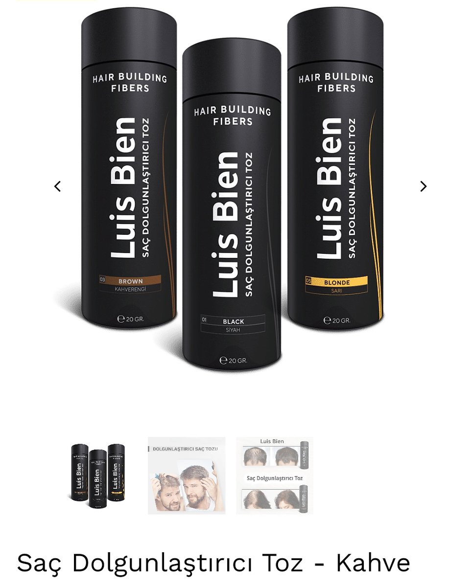 Luis bien marka saç dolgunlaştırıcı toz 
Ürün detayları
Keratin lifleri ve bitkisel özler içerir.
Saç tozu güçlü ve dolgun saçlar için geliştirilmiştir.
Dermatolojik olarak test edilmiştir.
Ürün hakkında detaylı bilgi almak dm yada profilimdeki linkten ulaşabilirsiniz.