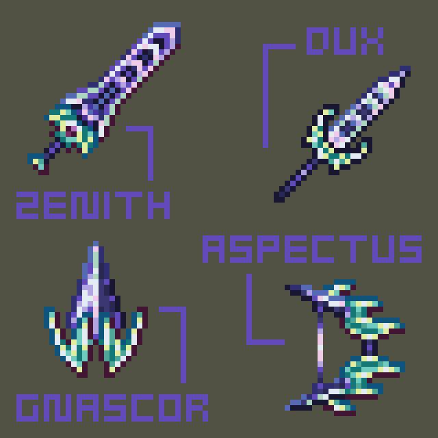 r/Terraria on Twitter "I made three new zenith like weapons for the other classes. Let me know
