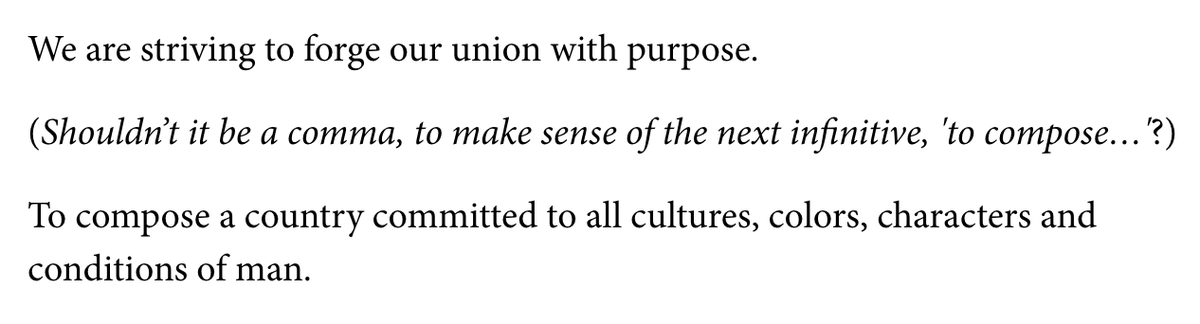 It is stylistically common to start a sentence that builds on the previous one with an infinitive. This isn't even that transgressive. &, no, even if you were to combine the two sentences per prescriptivist grammar, you *wouldn't* use a comma. You would use the word "and"