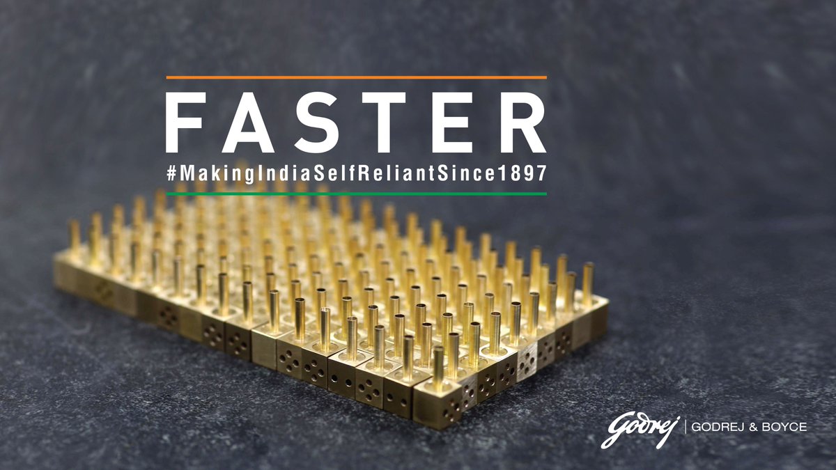 GodrejEntGroup's tweet photo. When we manufactured 1000 solenoid valves in just 10 days, we didn’t do it to be the first Indian company to make these life-saving components, we did it to help India breathe easy and recover faster.
#GodrejAndBoyce #MakingIndiaSelfReliantSince1897 #MakingIndiaSelfReliant https://t.co/Gr81om1hYF