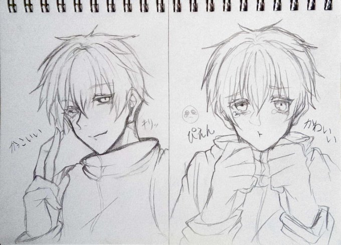 リプ来たキャラを持てる限りの力を使って可愛い絵柄とかっこいい絵柄で描き分けるのtwitterイラスト検索結果
