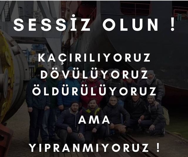 Kendinizi 4.Kaptanın yerine koyun gemide 15 kisi kaçırılmış 2.Müh. ölmüş siz de yaralı,yalnız ve geminin çoğu cihazı bozuk halde karaya varmaya çalışıyorsunuz ve hâlâ size yıpranmadığınızı söyleyebiliyorlar evet biz #yıpranmıyoruzölüyoruz
#yıpranmahakkımıgeriver #denizcilerölüyor