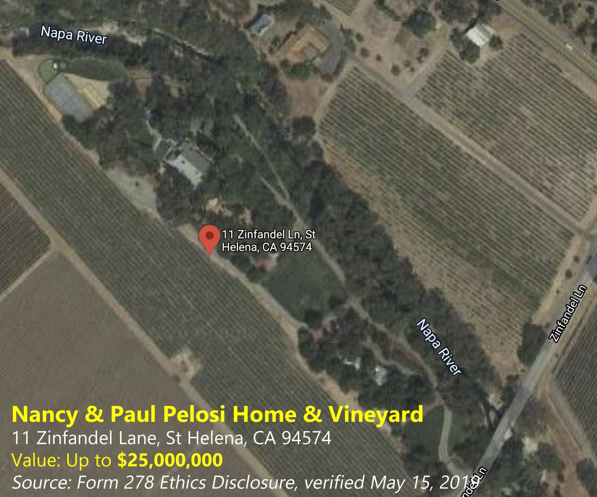 "Pelosi fleeces the public for British-Chinese money & power"