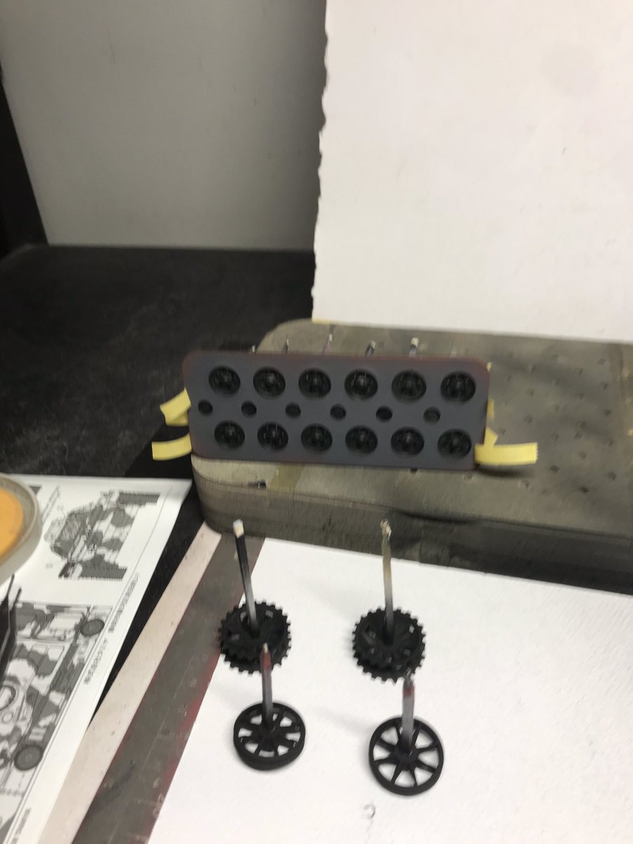 Primed , pre shades and base coat 