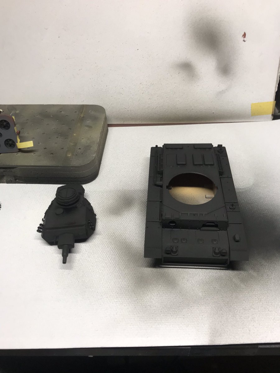 Primed , pre shades and base coat 