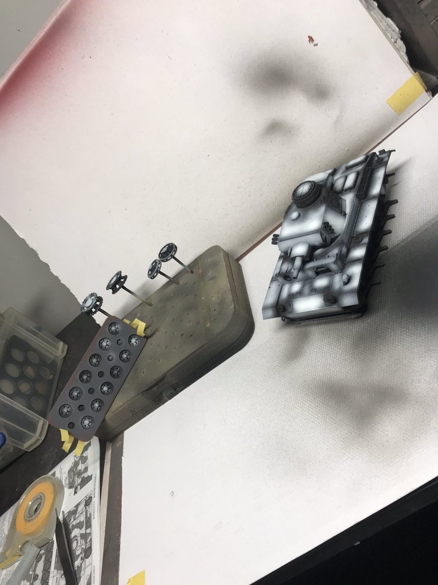 Primed , pre shades and base coat 