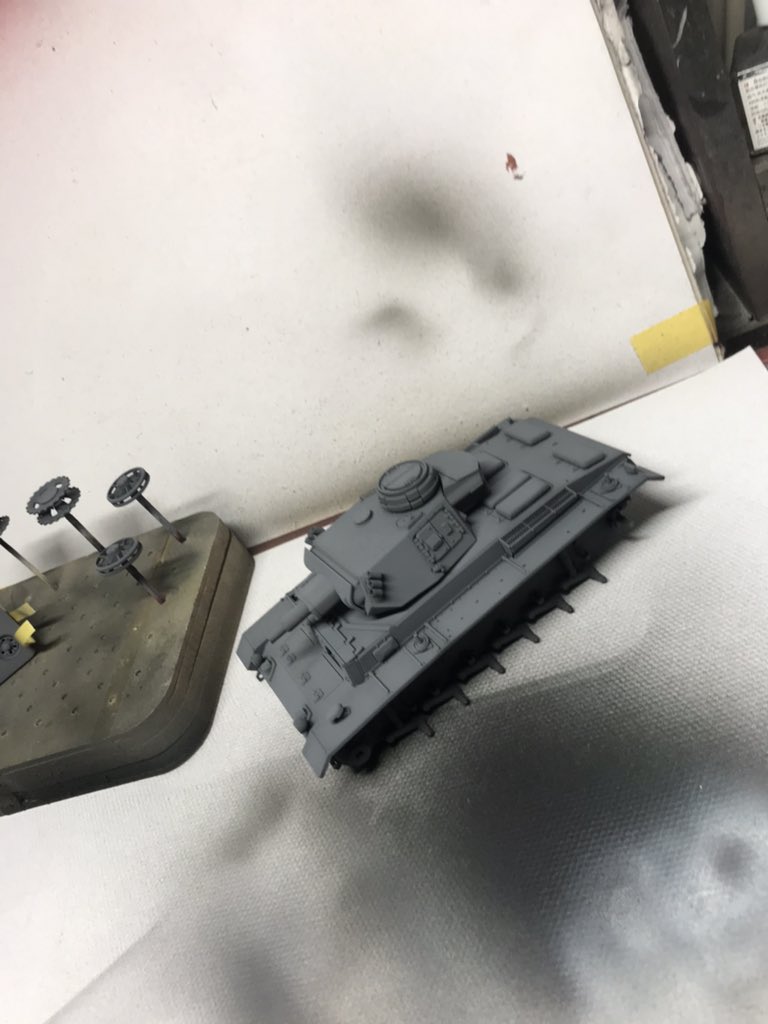 Primed , pre shades and base coat 