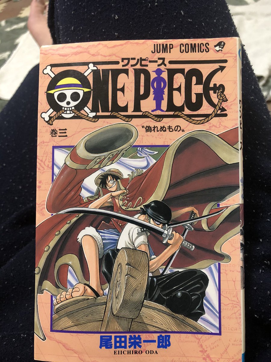 ジンベエ魚交 A Twitter One Piece 3巻読了 とりあえず今冷静に読んだらキャプテンクロのやり方は良くないけどめちゃめちゃ時間をかけた冷静な作戦だなぁと思った あと バギーとシャンクスの会話でロジャー海賊団には能力者がいないことも判明 能力者なしで
