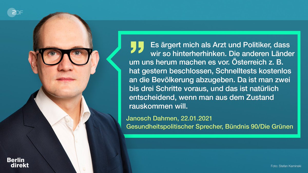 <a href="/janoschdahmen/">Janosch Dahmen</a> #Gruene wirft der #Bundesregierung vor, bei der Bekämpfung der #Coronakrise "hinterzuhinken".
Mehr dazu um 19.10 Uhr bei #berlindirekt <a href="/ZDF/">ZDF</a>