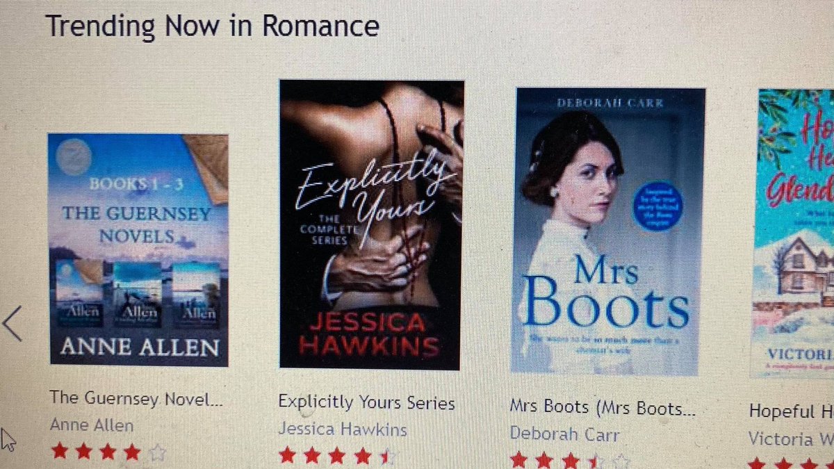 Very excited to discover (thanks @ChristieJBarlow) that #MrsBoots is currently trending in #KoboRomance and at #80 in the @KoboUK charts!🥂🍾🥳
kobo.com/ww/en/ebook/mr…
@0neMoreChapter_