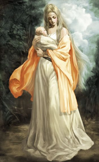 TheMythologyMa1's tweet photo. In #GreekMythology, #Rhea is the #Titan #goddess of #fertility, #motherhood &amp; #comfort. She was the wife of #Kronos &amp; mother of the first 6 #Olympian gods. Her #Roman name is #Ops. #Lions are #sacred to her as are #Silverfir #trees, #Chariots, #tambourine, #crown &amp; #cornucopia https://t.co/wUjhljO2Uh