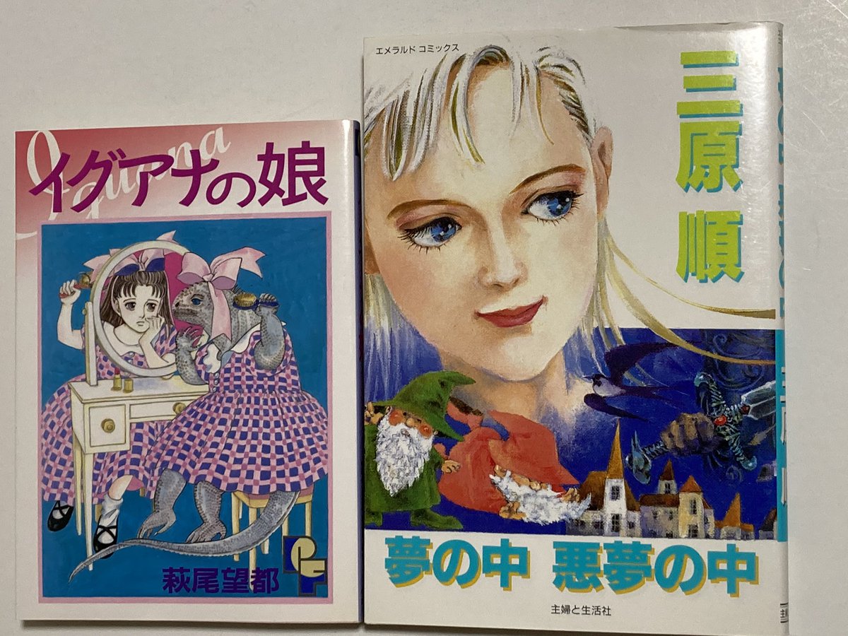 立野昧 三原順の世界展 21年札幌開催 萩尾望都さん イグアナの娘 は1992年 母娘の確執を描いた先駆的な漫画として紹介されることが多いですが 三原順さん 夢の中 悪夢の中 は1991年末で 実は半年ほど先の作品 ある種似た視点の作品が 二人の