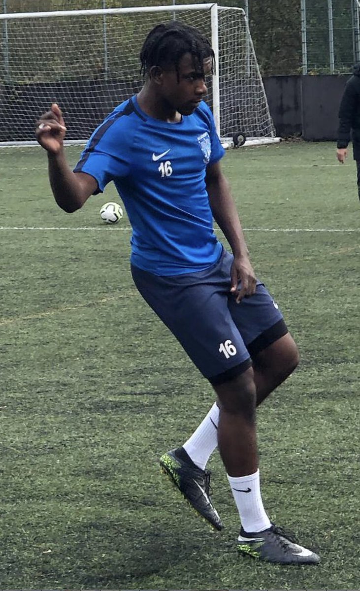 RTFC_Academy's tweet photo. Todays player profile sponsored by Sciatica Pain Relief 

Name:Amari Osayande
Nickname:Marz
Position:CM
Team support: Nottingham Forest
Favourite player :Paul Pogba
Base game on: Kante
Fav music : D-Block-Europe
Film:TAG
Console game: GTA5
Holiday : Jamaica
Teammate: Blaine Angel https://t.co/LpljgHlF6X