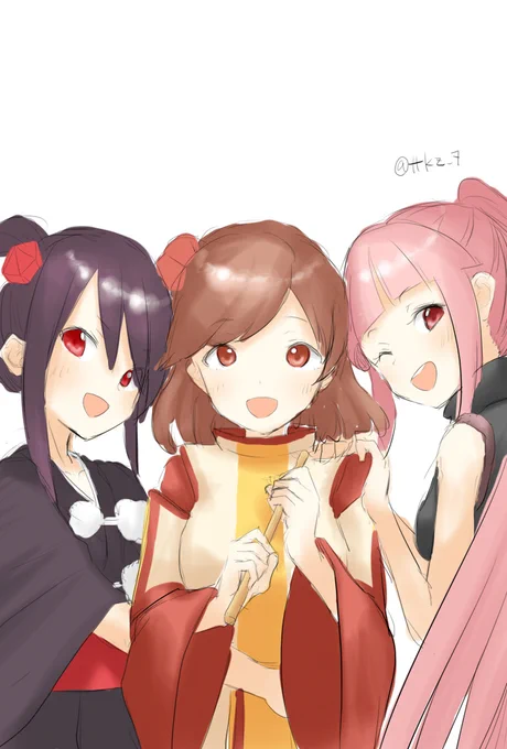 自分なりに頑張ったとは思う・・・あばてん・・・#式姫お絵かき60分一本勝負 