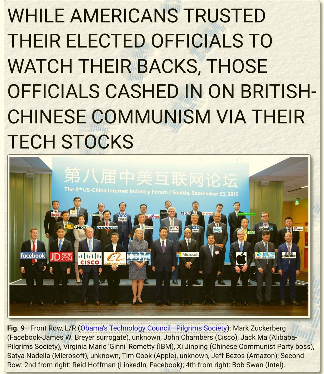"While Americans trusted their elected officials to watch their backs, those officials cashed in on British-Chinese communism via their tech stocks"