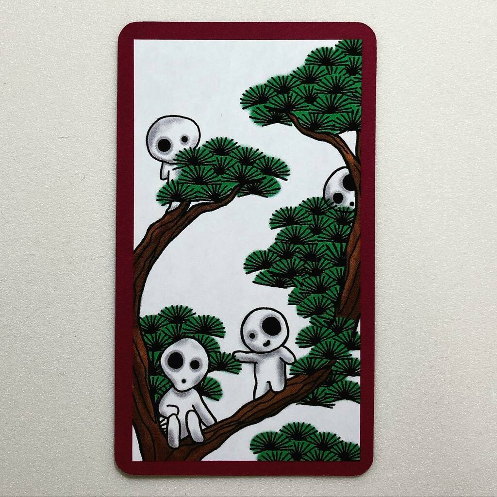 縫山ナントカ堂 Haunted 花札 松 花札 화투 Hanafuda