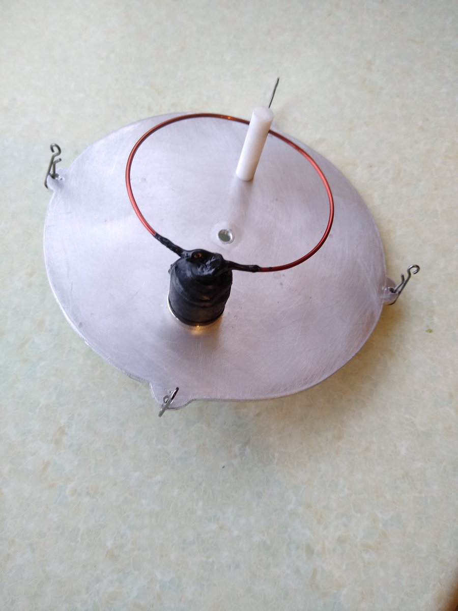 g0lbk's tweet photo. Ring feed for the 1.8m dish tropo system. Nano vna shows good return loss after careful trimming. Hopefully it won't be too bad in front of the dish.. #23cms #Ghz_bands https://t.co/Txrsa4eCoQ