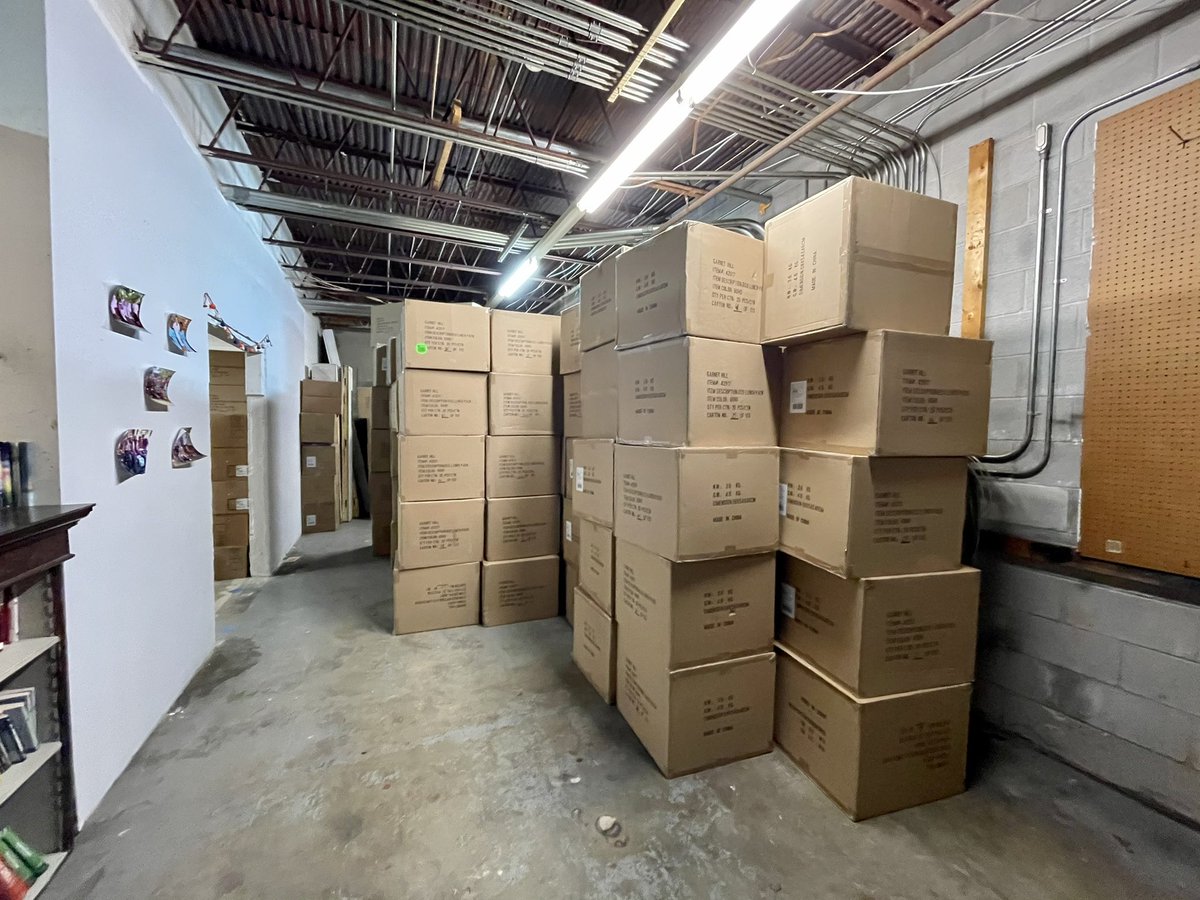 BackpackBudsVA's tweet photo. Working to get our warehouse organized for the new year! 2021 is going to be a great one ⭐️ 
#backpackbuddies #backpackbuddiesva https://t.co/X0pRfr03Eh
