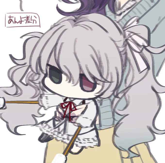 ニゴミクさんとまふゆと木琴のイラスト #prsk_FA 