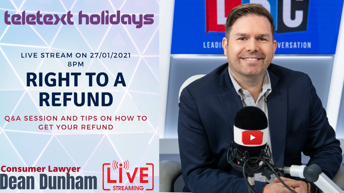 deandunham's tweet photo. I am going to send a copy of the live stream to the @CMAgovUK as further evidence of the significant consumer detriment being caused by the @TeletextHoliday refund saga. PLEASE RETWEET, we need as many Teletext Holidays customers to join the live stream as possible https://t.co/Yp6rVcW5oF