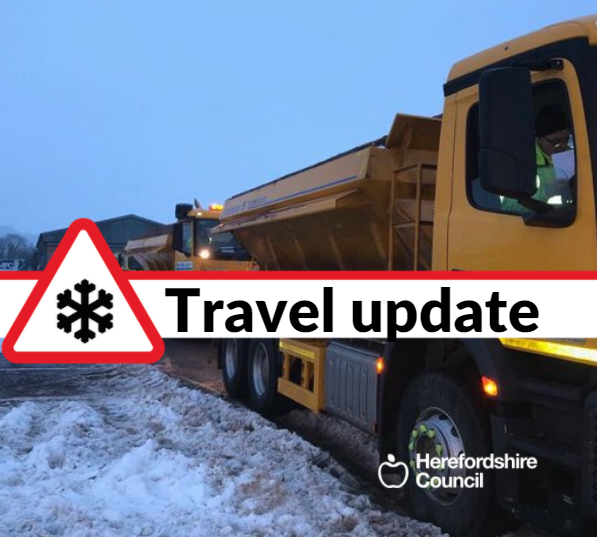 ❄️Freezing temps forecast overnight could be as low as -8C causing hazardous conditions on the roads❄️ 
Our teams will be gritting priority routes today and overnight. Only travel if your journey is essential. Keep following orlo.uk/HfdsCouncil_mm… for the latest road closures
