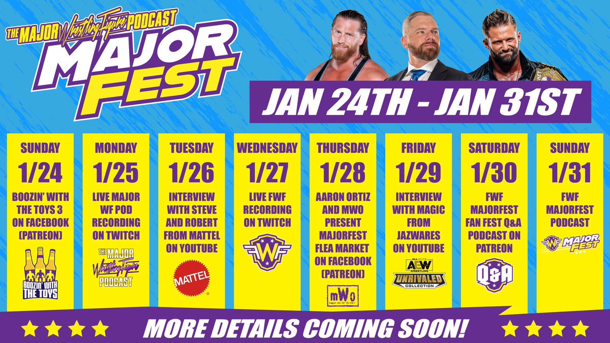 It’s officially <a href="/majorwfpod/">Major Wrestling Figure Podcast</a> #MajorFest! JOIN US FOR 8 DAYS OF FIGURE MADNESS!!! #scratchthatfigureitch