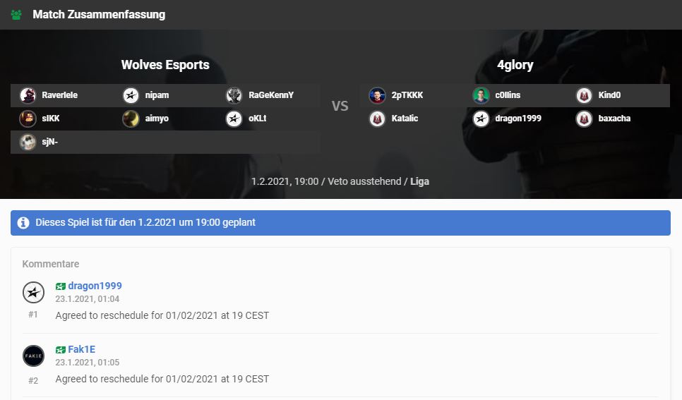 Can someone explain me this behavior?
The enemy team and a random guy agreeing on a reschedule for our match and the admin @venomkzCSGO  just act?
Never seen such a thing like that.
play.esea.net/match/16474041
@4glory_esports <a href="/ESEA/">ESEA League</a> any thoughts?